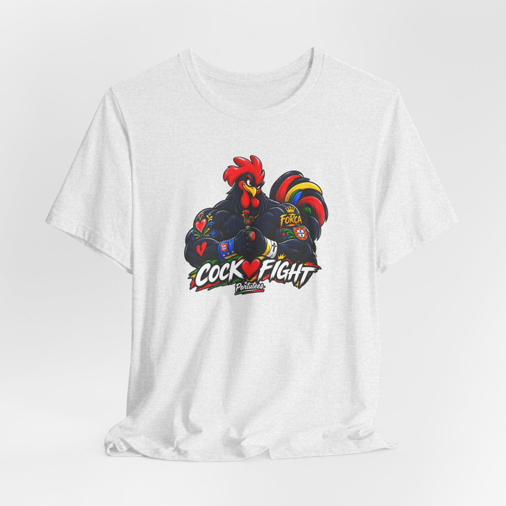 Cockfight Rooster Graphic Tee - Bold Vintage Gamefowl Design