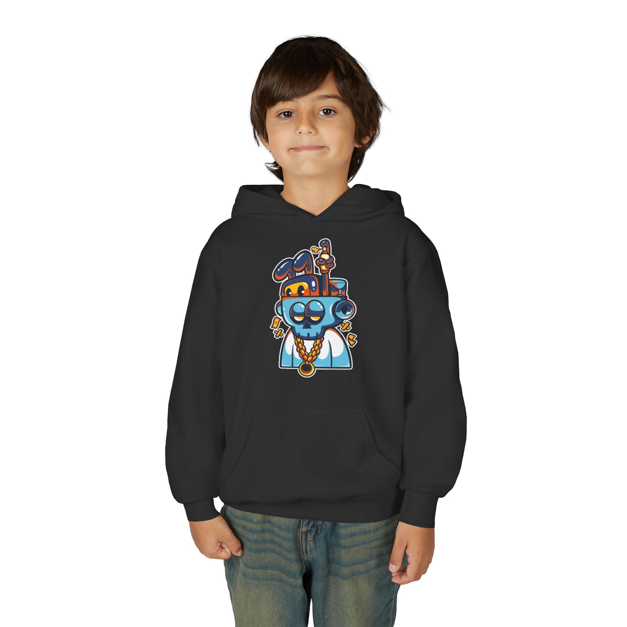 Cool Cartoon Character Hoodie, Youth Sweatshirt, Fun Gift for Kids, Graphic Hoodie for Teens, Casual Wear for Youngsters