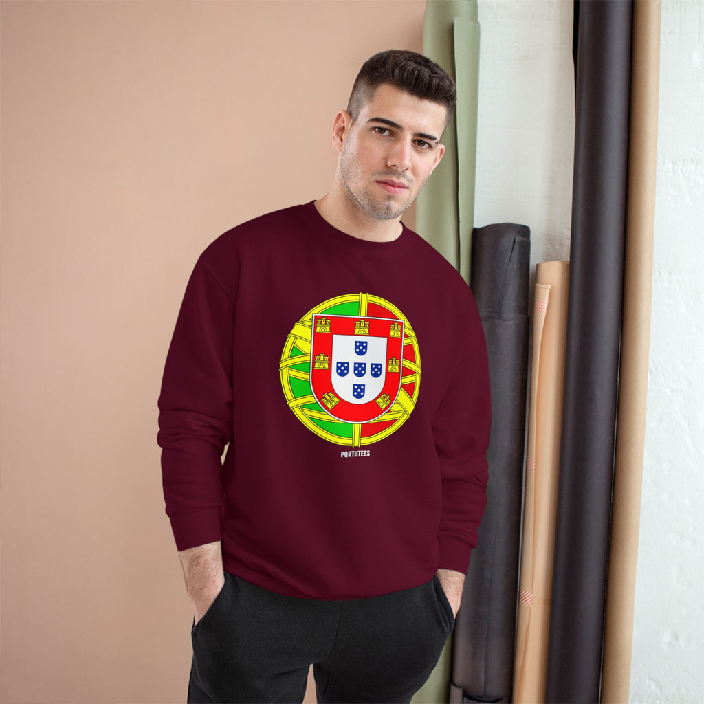 Portugal Crest Sweatshirt - Portuguese Flag Emblem Crewneck
