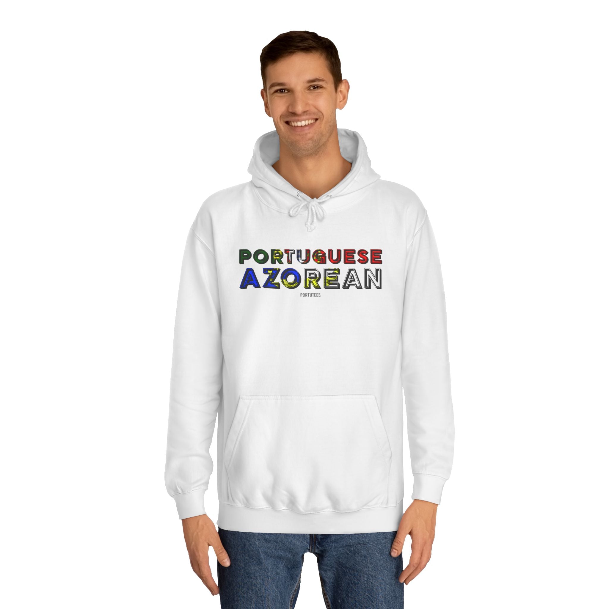 Azorean Portuguese Hoodie — Colorful Island Pride Pullover