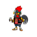 Hipster Rooster Kiss-Cut Vinyl Decals for Car, Laptop, Water Bottle, Fun Gifts for Teens, Unique Home Decor