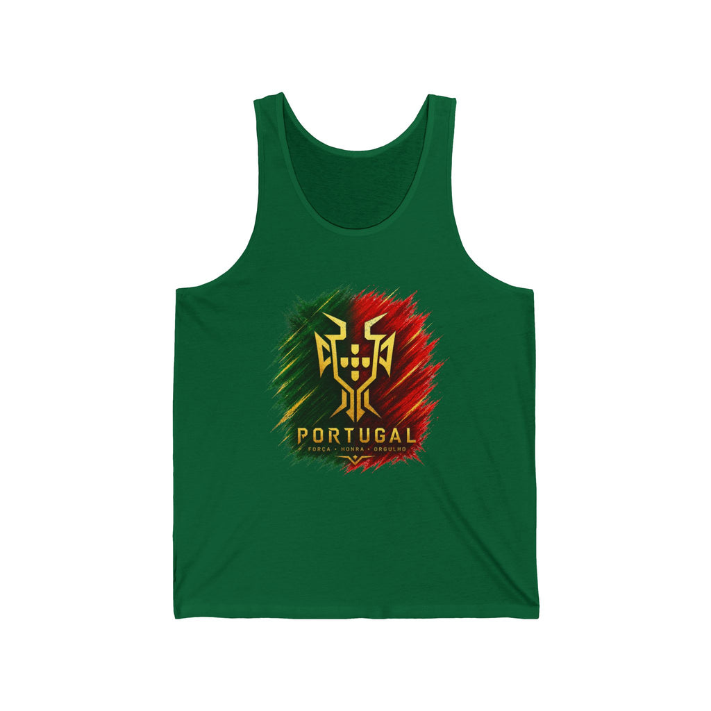 Portugal Flag Crest Tank Top — Portuguese Pride Soccer Fan Jersey