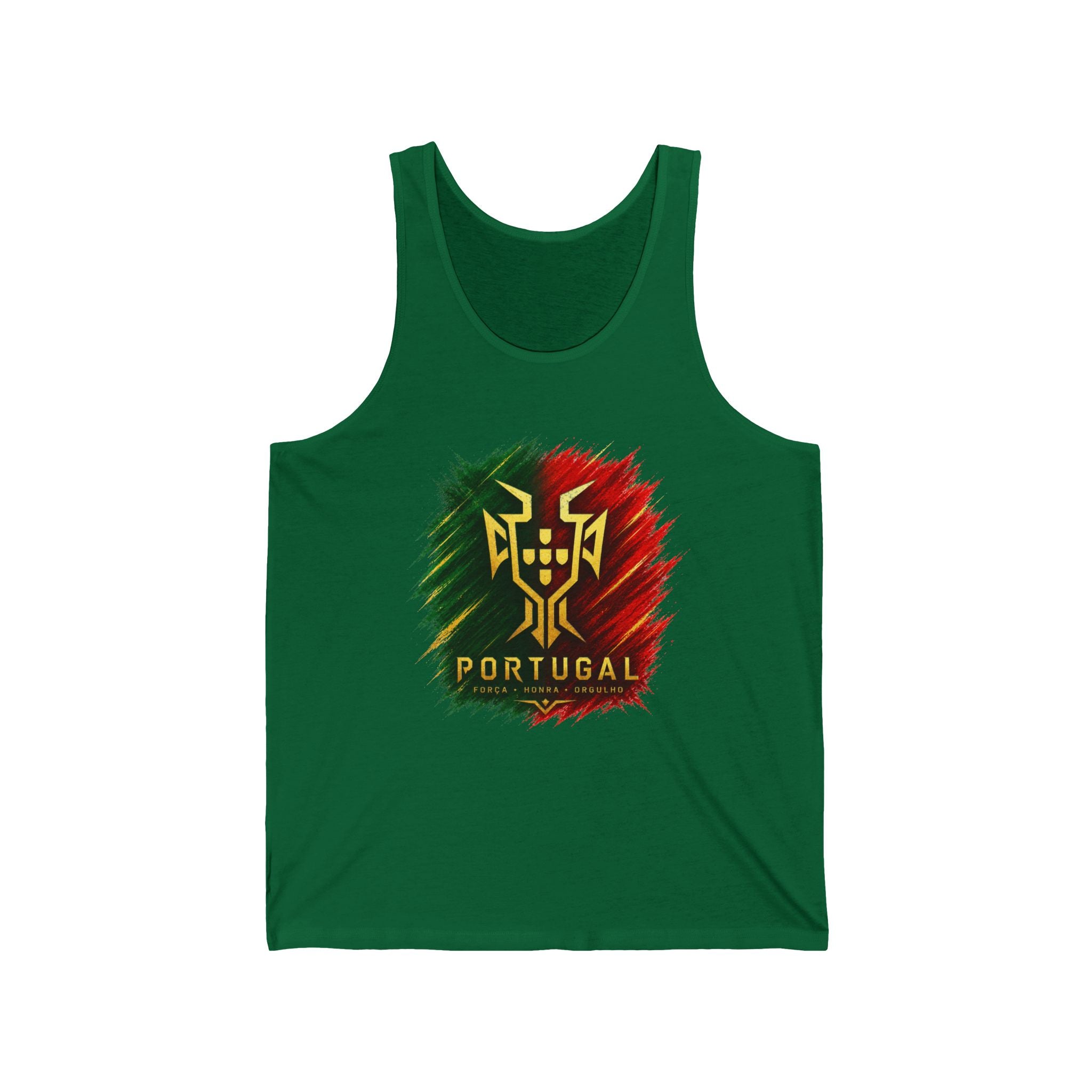Portugal Flag Crest Tank Top — Portuguese Pride Soccer Fan Jersey