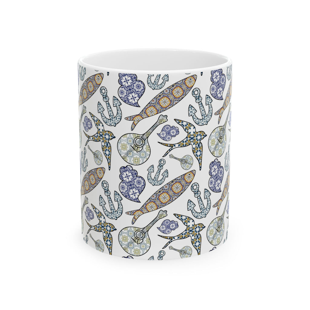 Nautical-Themed Ceramic Mug - 11oz - Perfect for Ocean Lovers