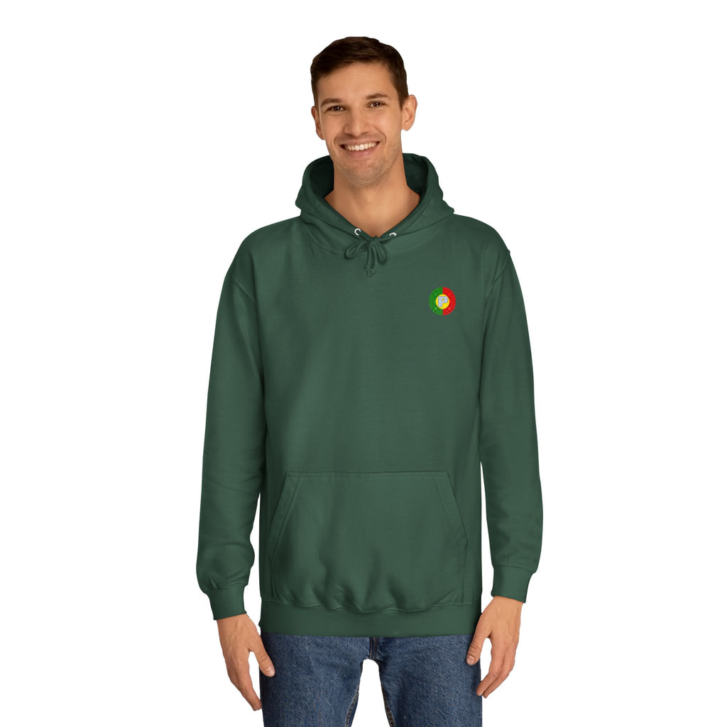 Hip-Hop Portuguese Rooster Hoodie - Urban Style Sweatshirt, Trendy College Apparel, Unisex Outerwear, Chicken Lover Gift, Cool Rooster