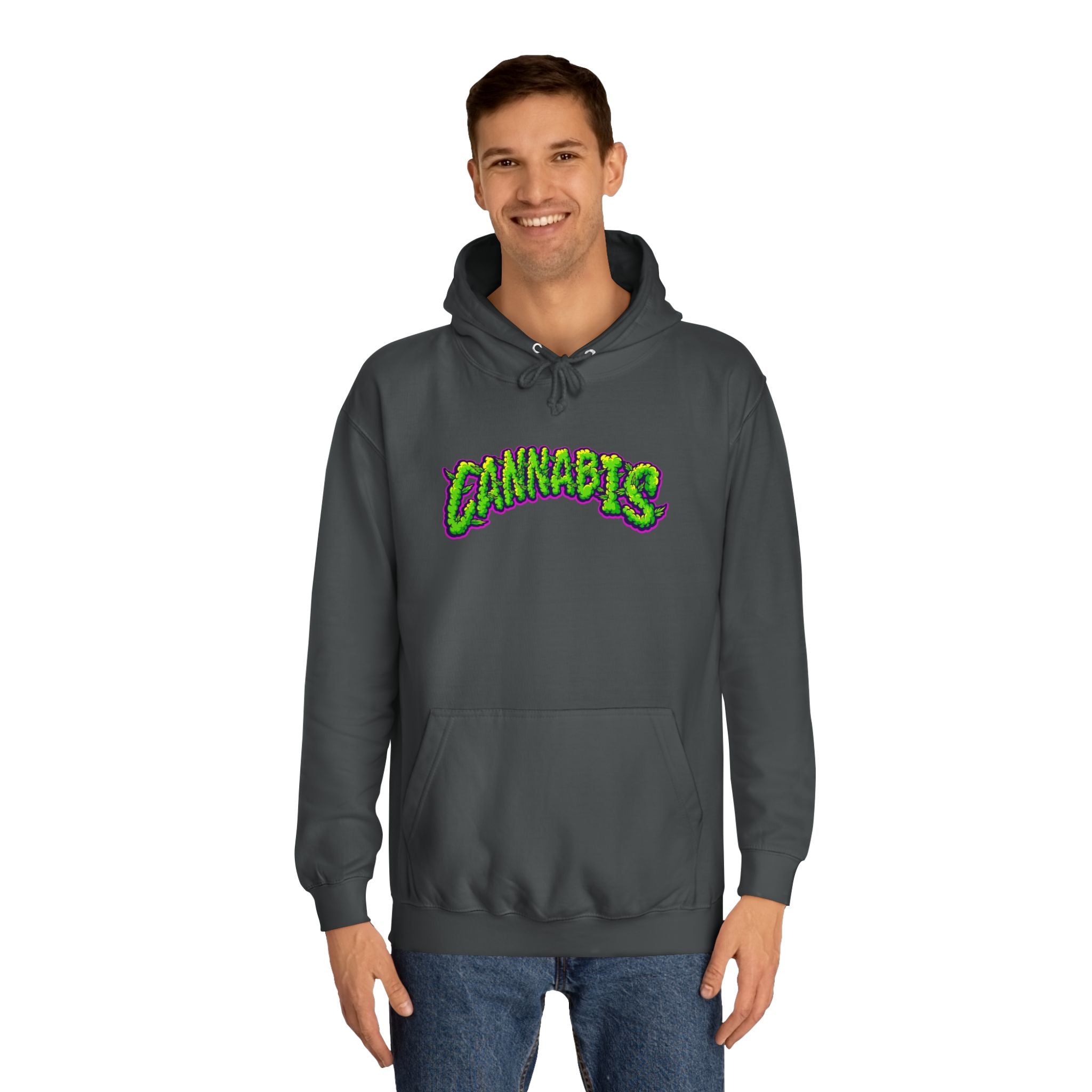 Cannabis College Hoodie, Unisex Hoodie for Students, Herbal Vibe Pullover, Perfect for 420 Celebration, Gift for Cannabis Lovers