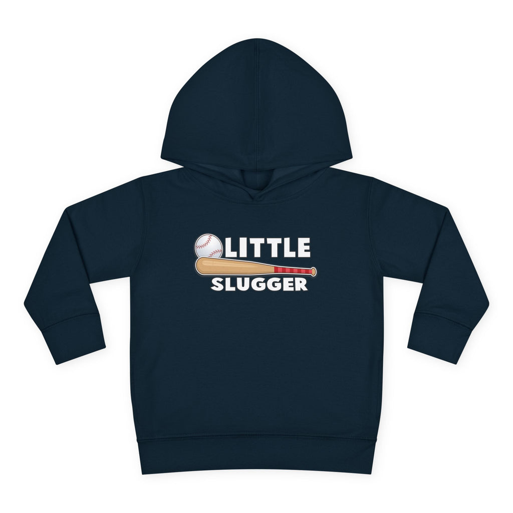 Little Slugger Toddler Fleece Hoodie - Perfect for Gift Giving, Birthdays, Baseball Season, Cozy Comfort, Toddler Apparel