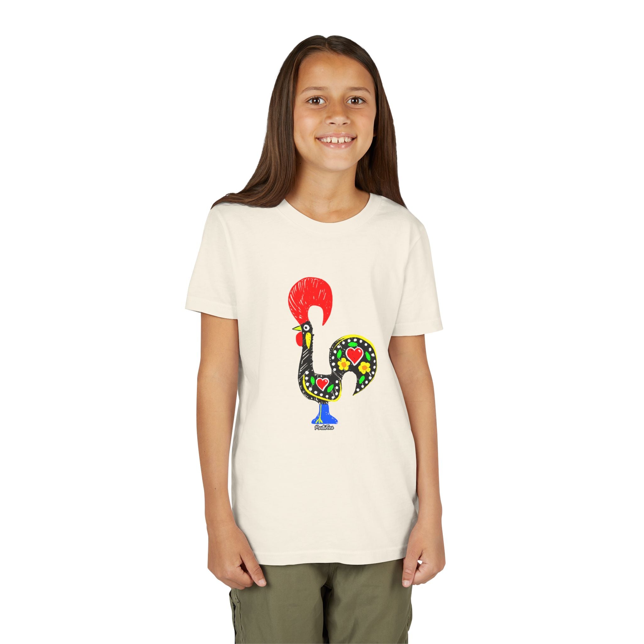 Colorful Rooster Youth Tee - Fun & Playful Shirt for Kids