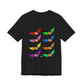 Flying Natas Rainbow Tee — Colorful Winged Pastel Da Natas Graphic T-Shirt