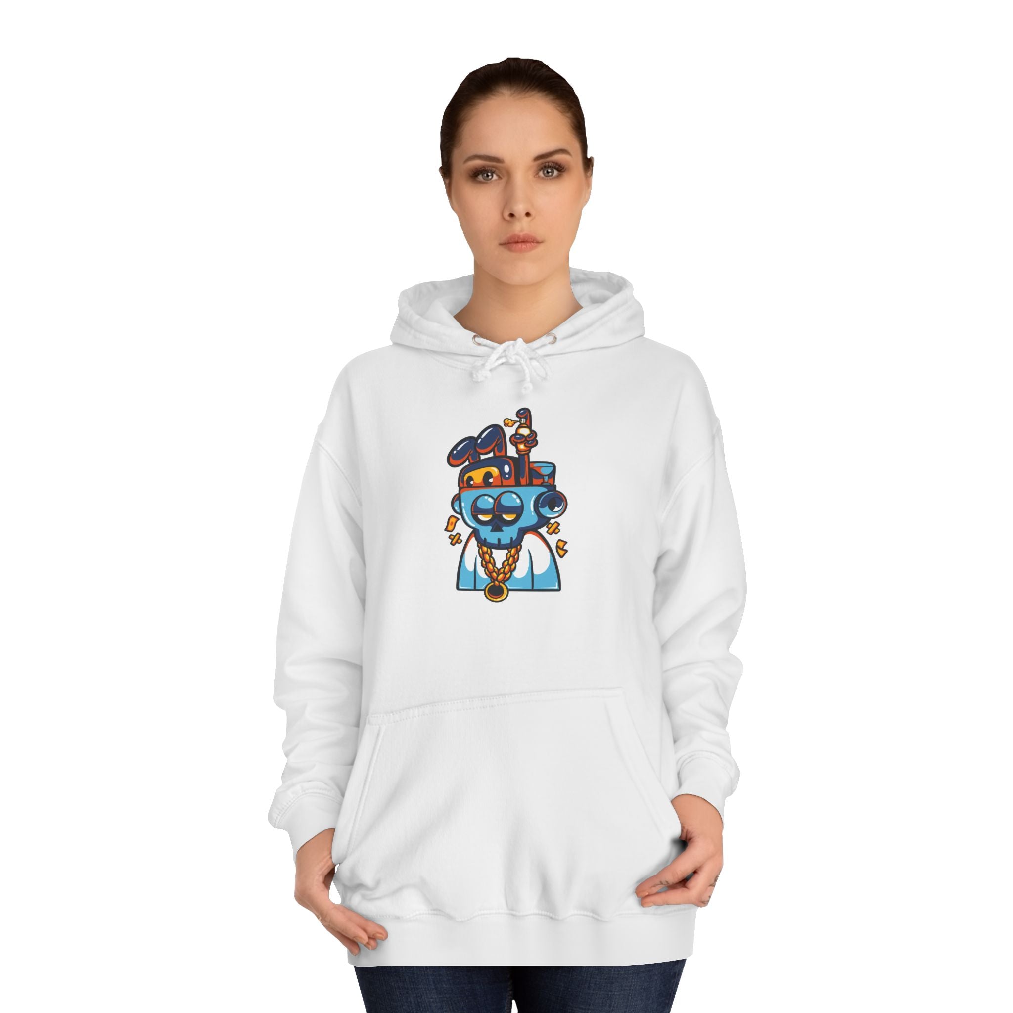 Playful Unisex College Hoodie, Fun Animal Design, Perfect for Students, Gift for New Grads, Cozy Casual Wear, College Spirit