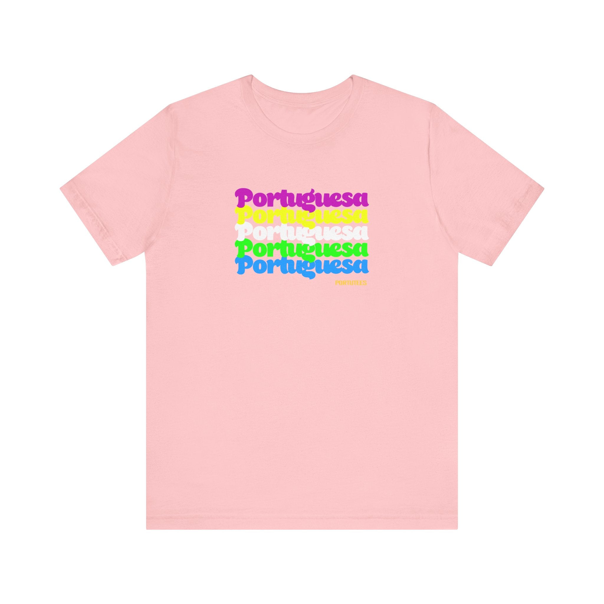 Portuguese Retro Rainbow Tee — "Portuguesa" Graphic T-Shirt