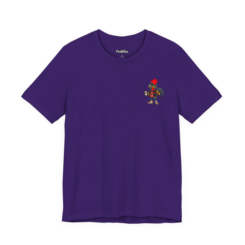 Hipster Rooster Graphic Tee, Fun Unisex Short Sleeve T-Shirt, Quirky Gift, Animal Lover Apparel, Casual Everyday Wear, Gift for Him/Her