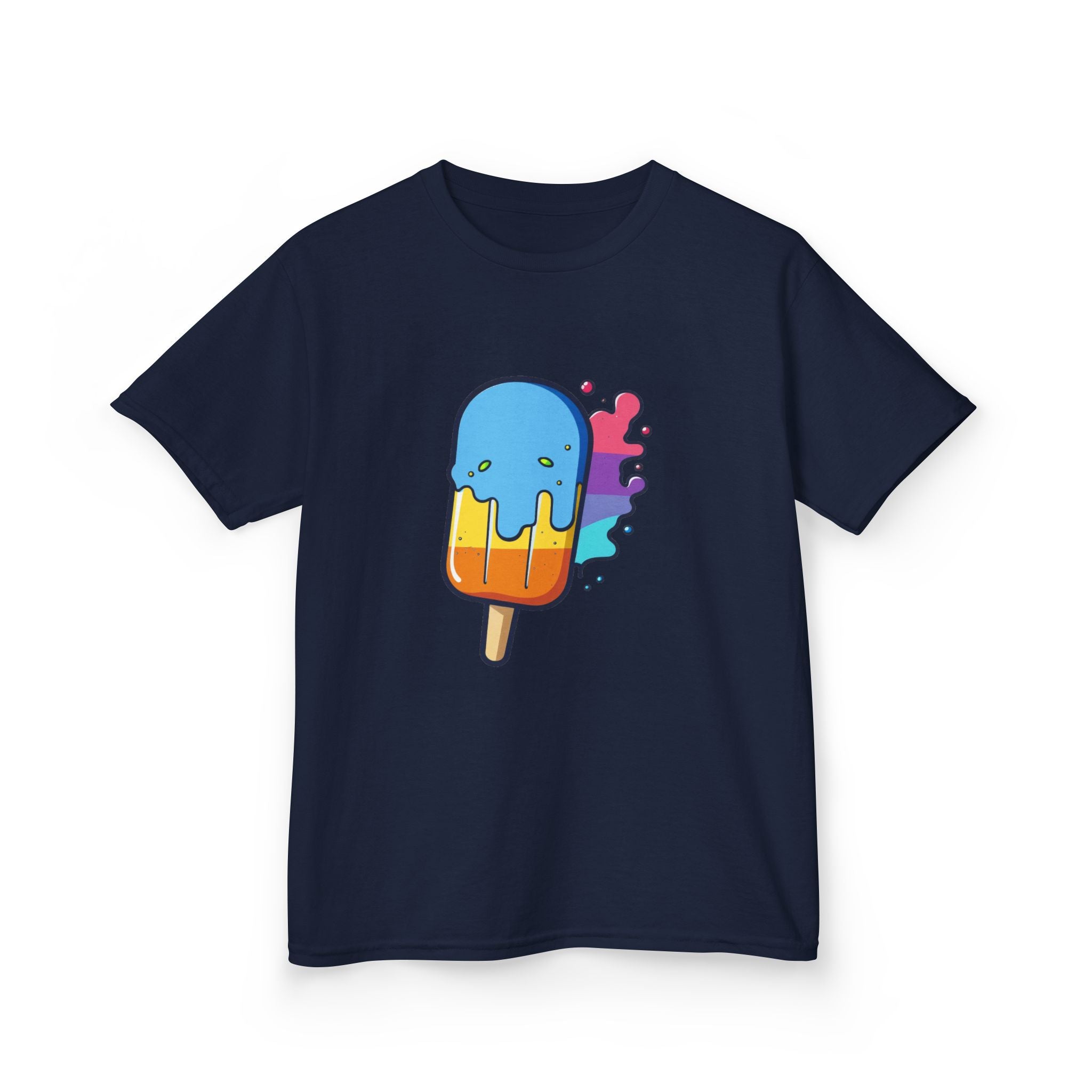 Colorful Ice Cream Tee for Kids, Fun Summer Gift, Ice Cream Party Shirt, Kids Cotton T-shirt, Playful Summer Outfit, Birthday Gift