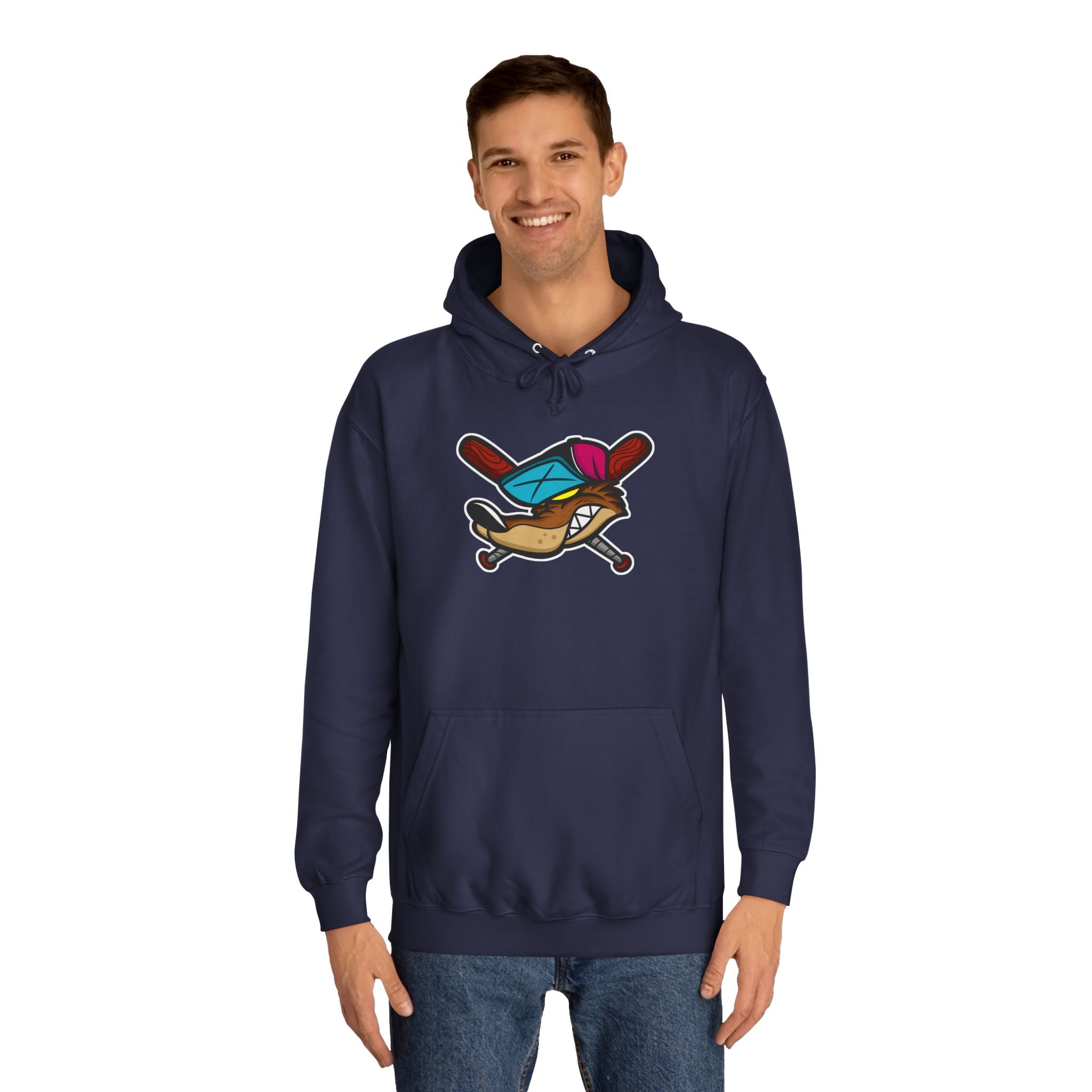 Vintage Cartoon Hoodie, Unisex College Hoodie, Casual Wear, Gift for Students, Cozy Sweatshirt, College Life Apparel