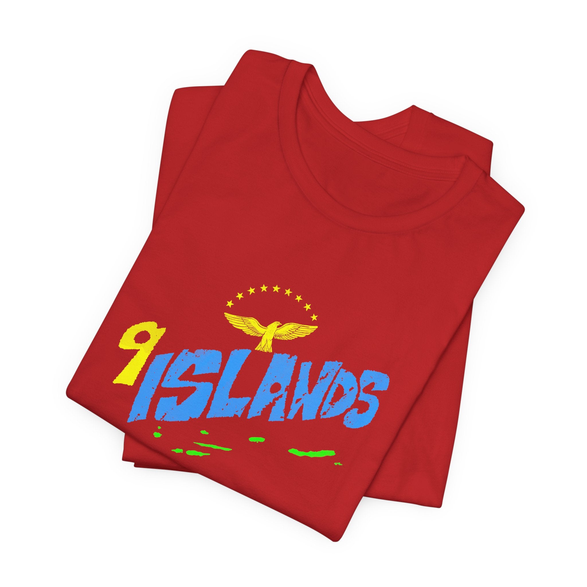 9 Islands Graphic Tee — Tropical Vibes Short Sleeve T-Shirt