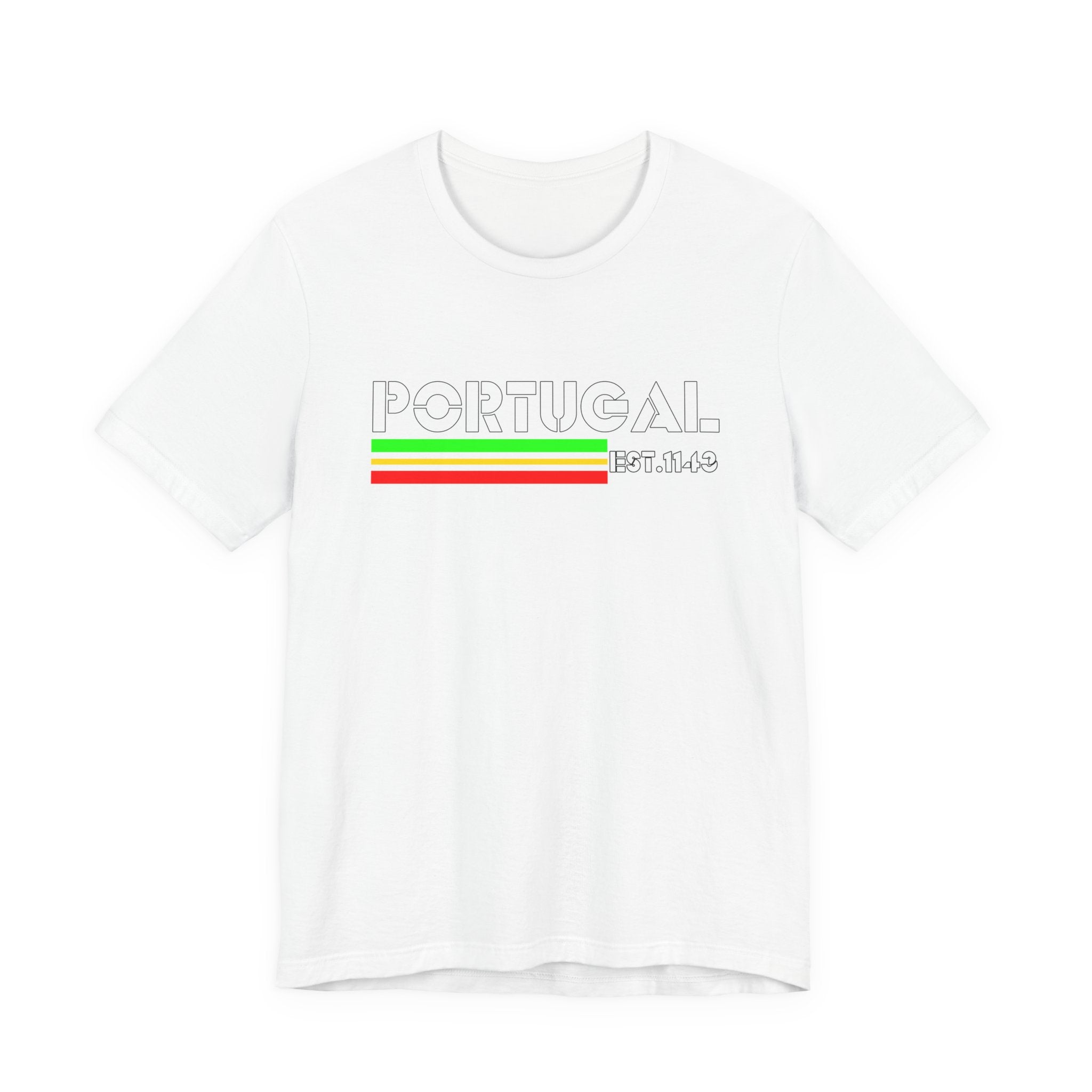 Portugal Graphic Tee, Unisex Jersey Shirt, Casual Wear, Travel Souvenir, Gift for Portugal Lovers, Summer Outfit