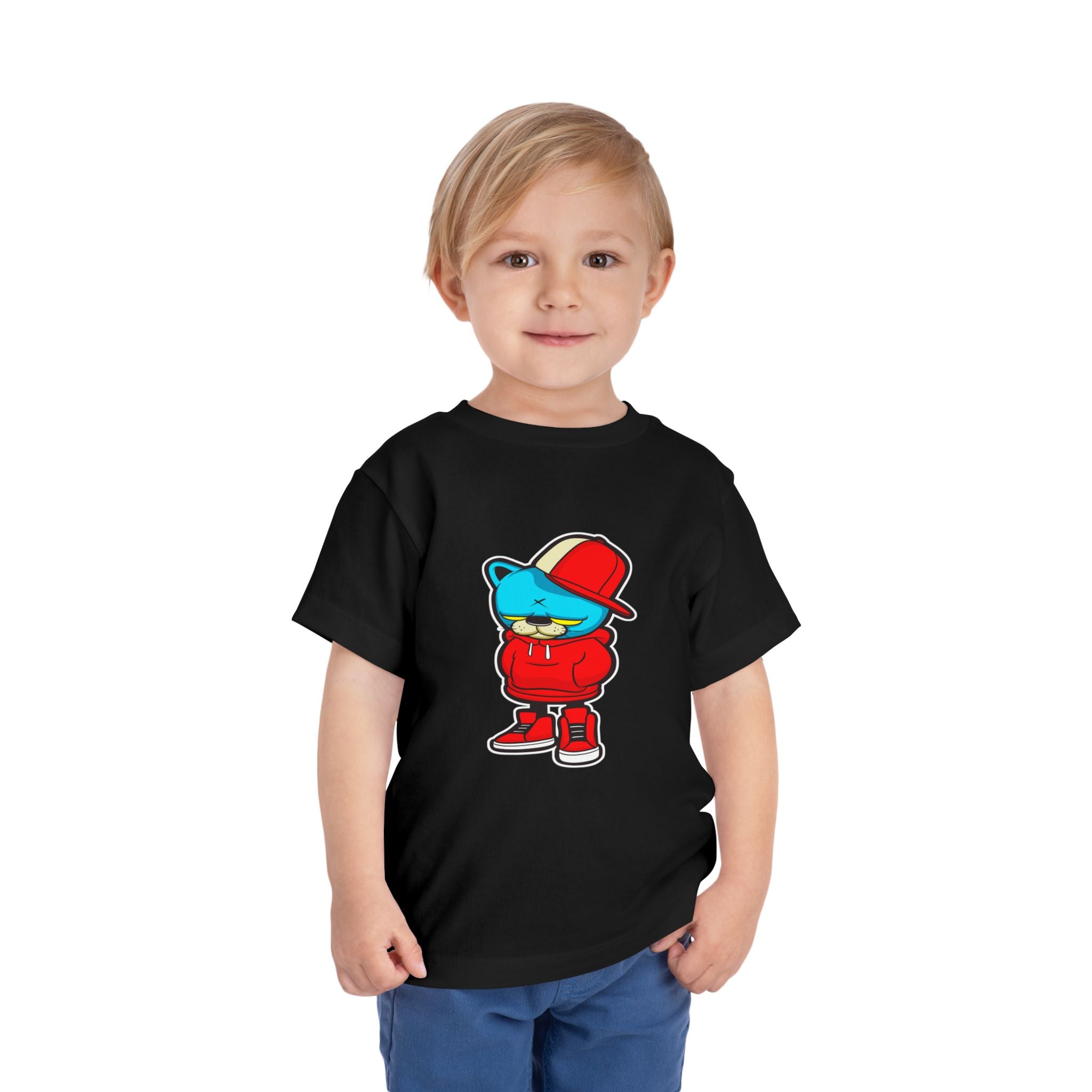 Cool Bear Toddler Tee: Trendy Kids Shirt, Fun Gift for Birthdays, Hipster Style, Everyday Wear, Cute Graphic Tee