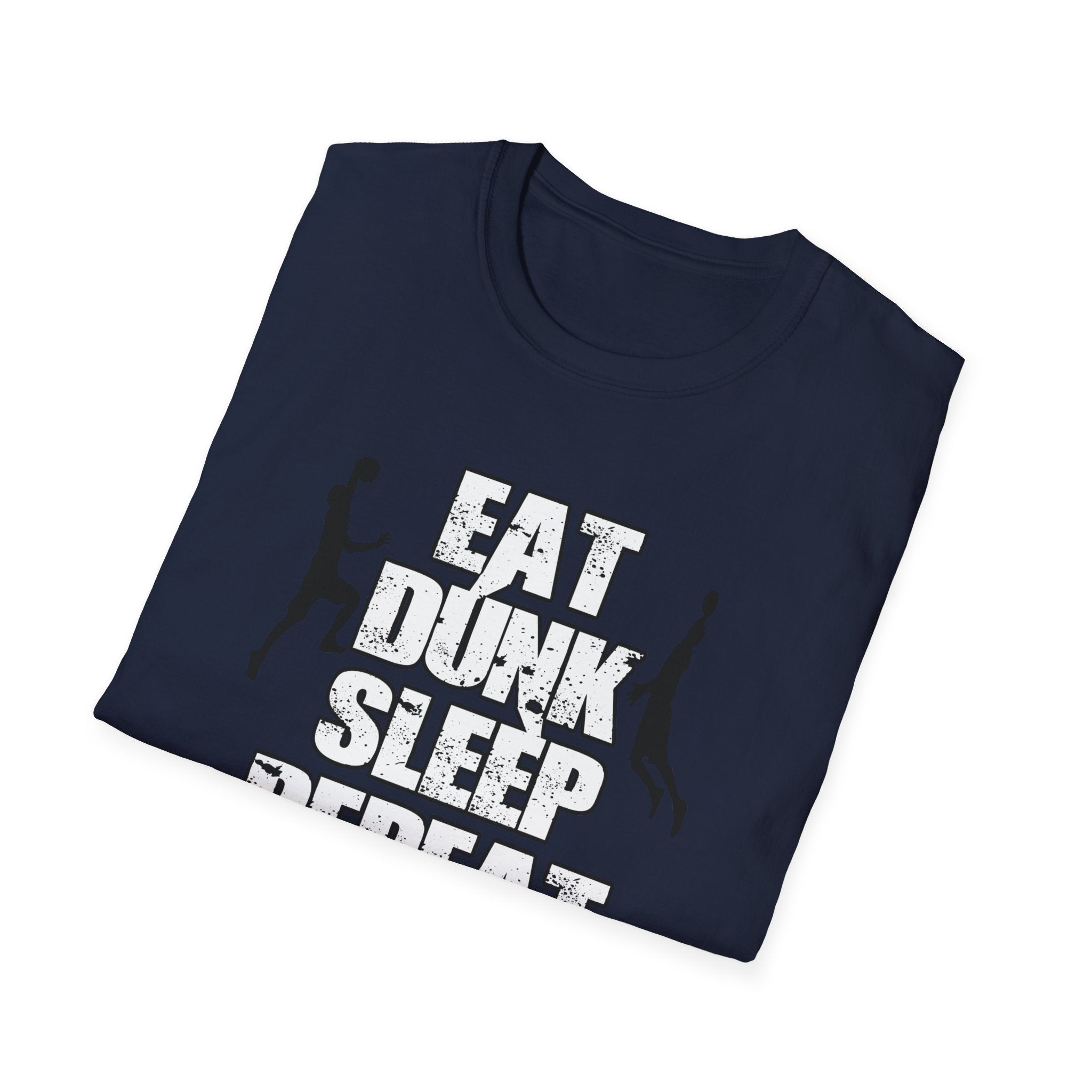 Sporty Unisex T-Shirt - "Eat Dunk Sleep Repeat" - Perfect for Basketball Lovers, Workout, Gym Wear, Casual Style, Sports Fan