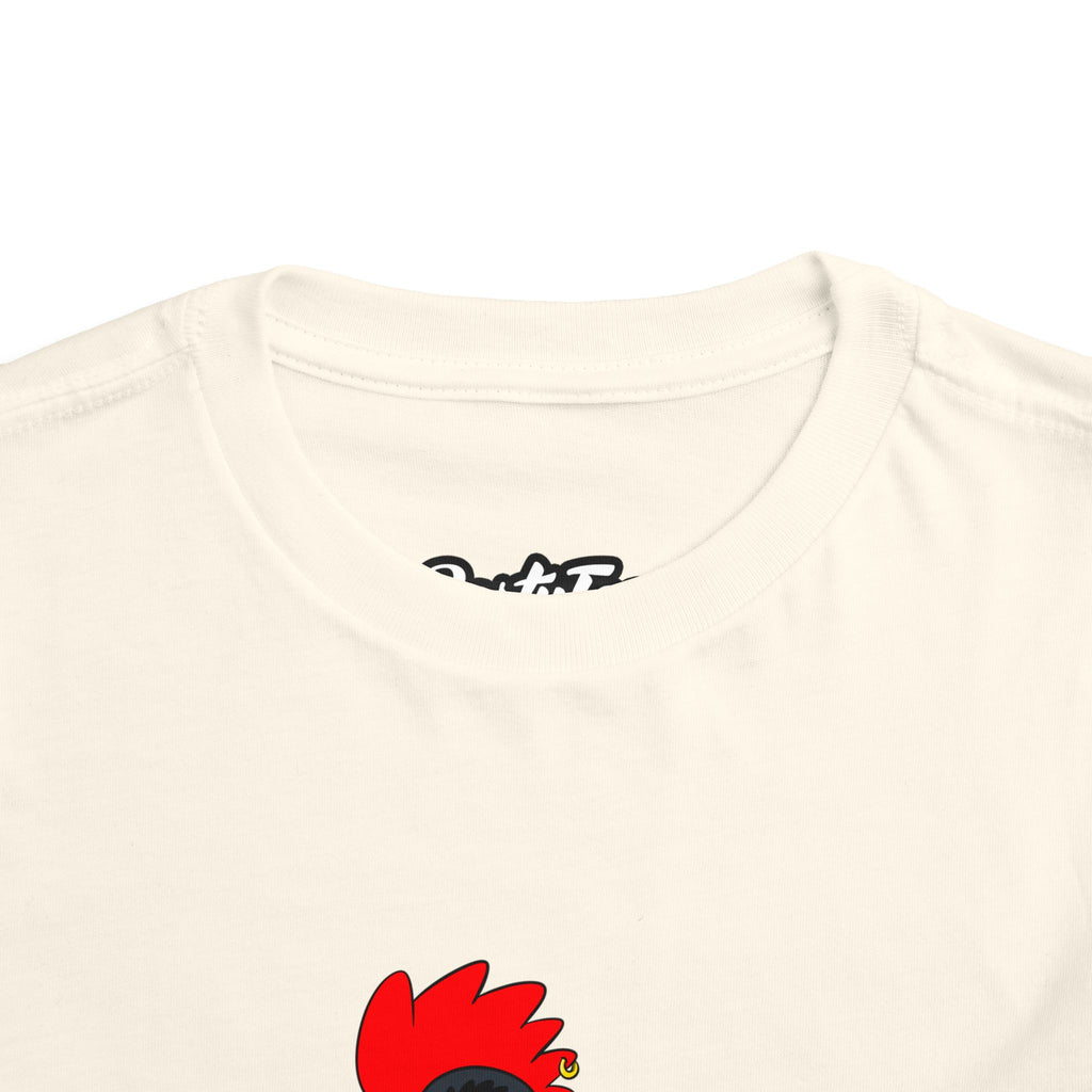 Punk Rock Rooster Toddler Tee, Fun Graphic Tee for Kids, Perfect Birthday Gift, Animal Lover Shirt, Summer Playwear