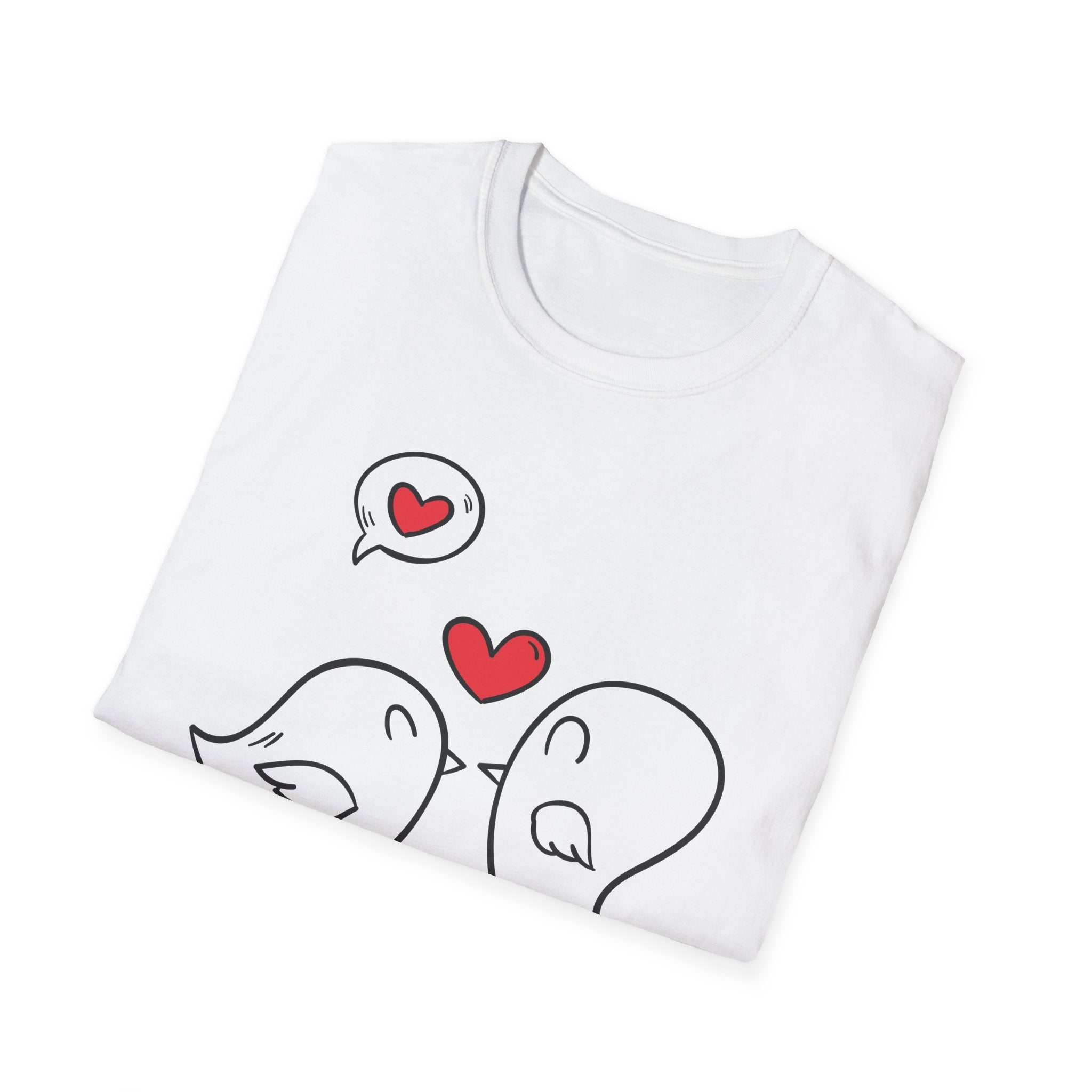 Couple Love Birds T-Shirt, Cute Relationship Shirt, Valentine's Day Gift, Matching Tees for Him and Her, Perfect Anniversary Shirt