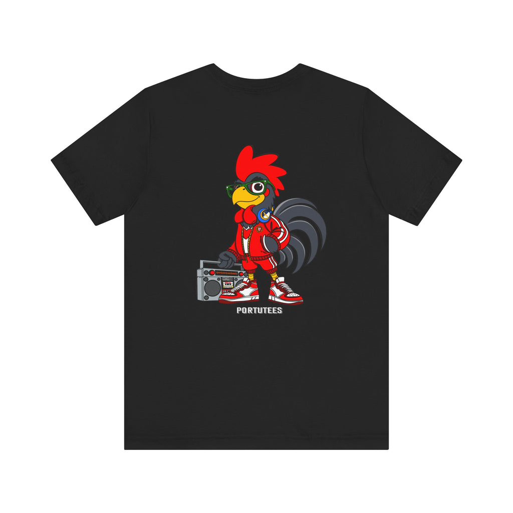 Hip-Hop Rooster Graphic Tee for Casual Style, Streetwear, Gift for Music Lovers, Summer Outfits, Unique Animal Shirt