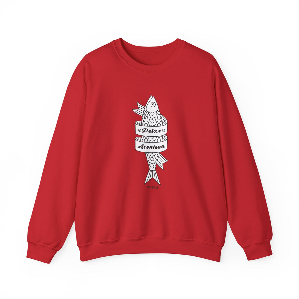 Portuguese Fish Happens Crewneck Sweatshirt