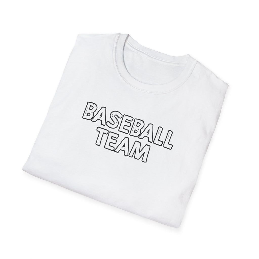Baseball Team Unisex T-Shirt - Sporty, Casual Wear, Perfect for Team Spirit, Game Days, and Gifts, Summer Fun