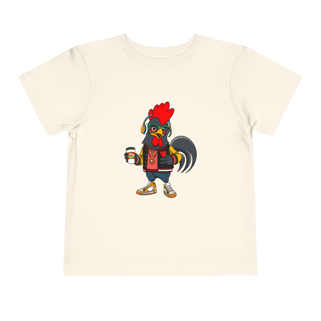 Hipster Rooster Toddler Tee - Fun Animal Design, Cute Kids' Shirt, Playful Gift for Birthdays, Summer Wear, Animal Lover's Apparel