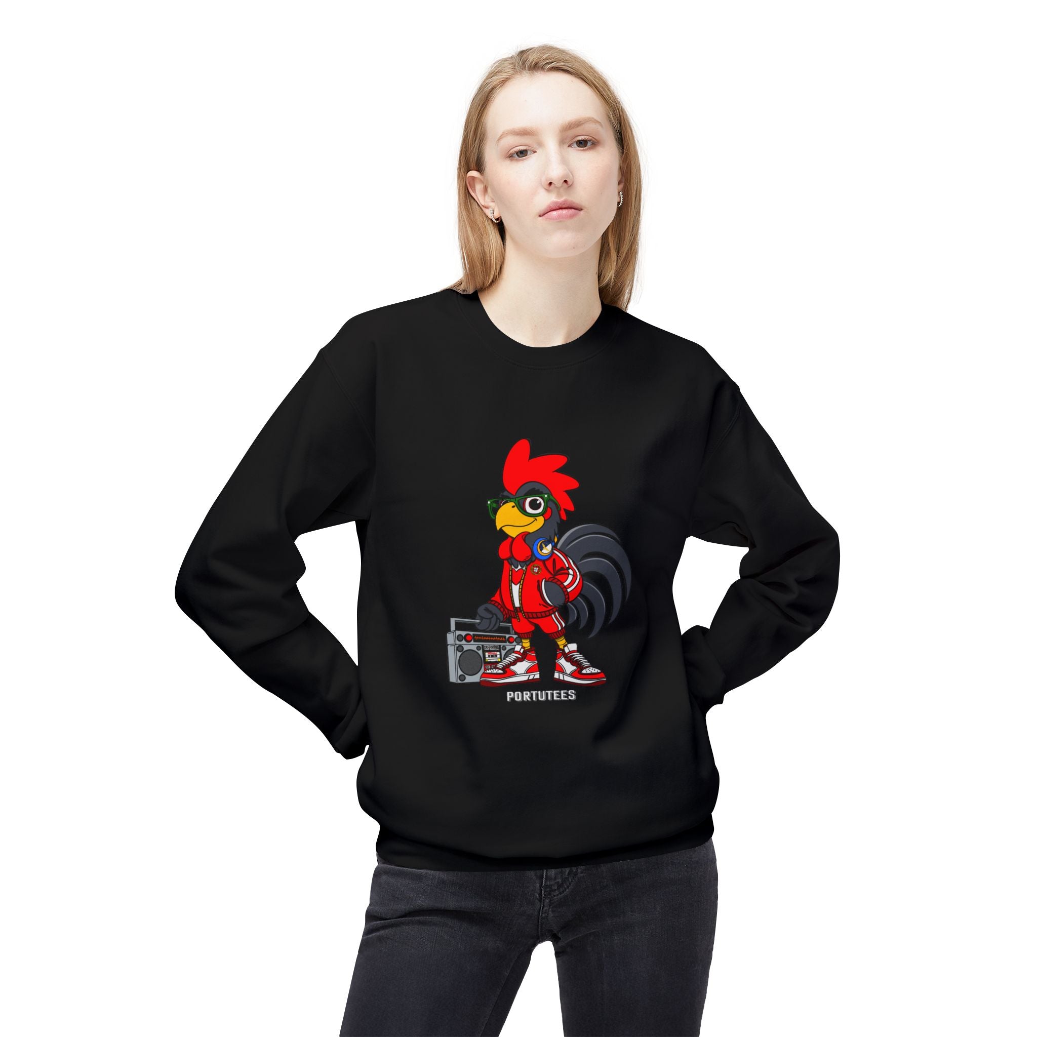 HipHop Barcelos Rooster Sweatshirt - Fun & Cozy Gift for Music Lovers