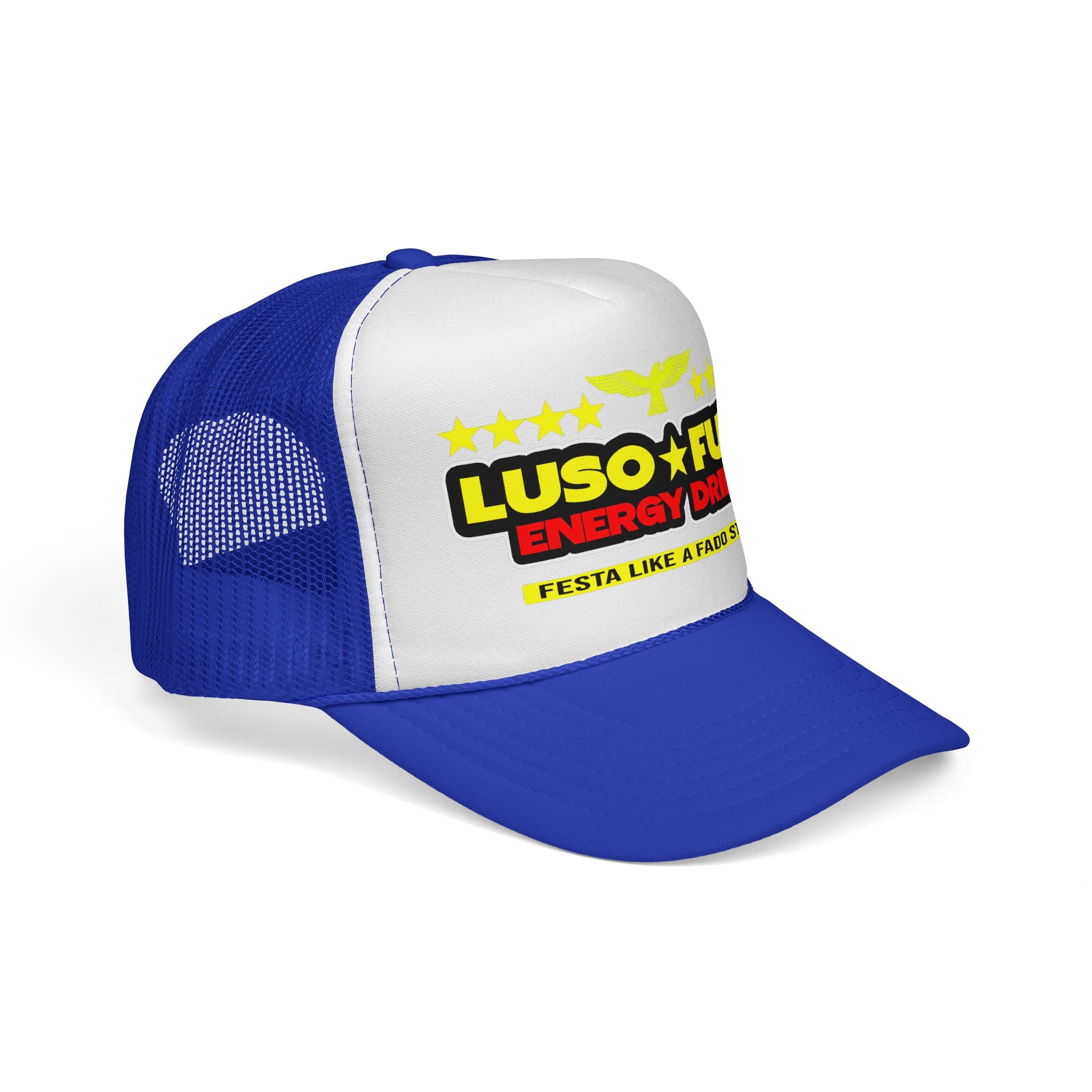 Luso Fuel Energy Party Trucker Cap, Unisex Hat, Festival Headwear, Outdoor Gear, Sports Accessories, Gift for Party Lovers