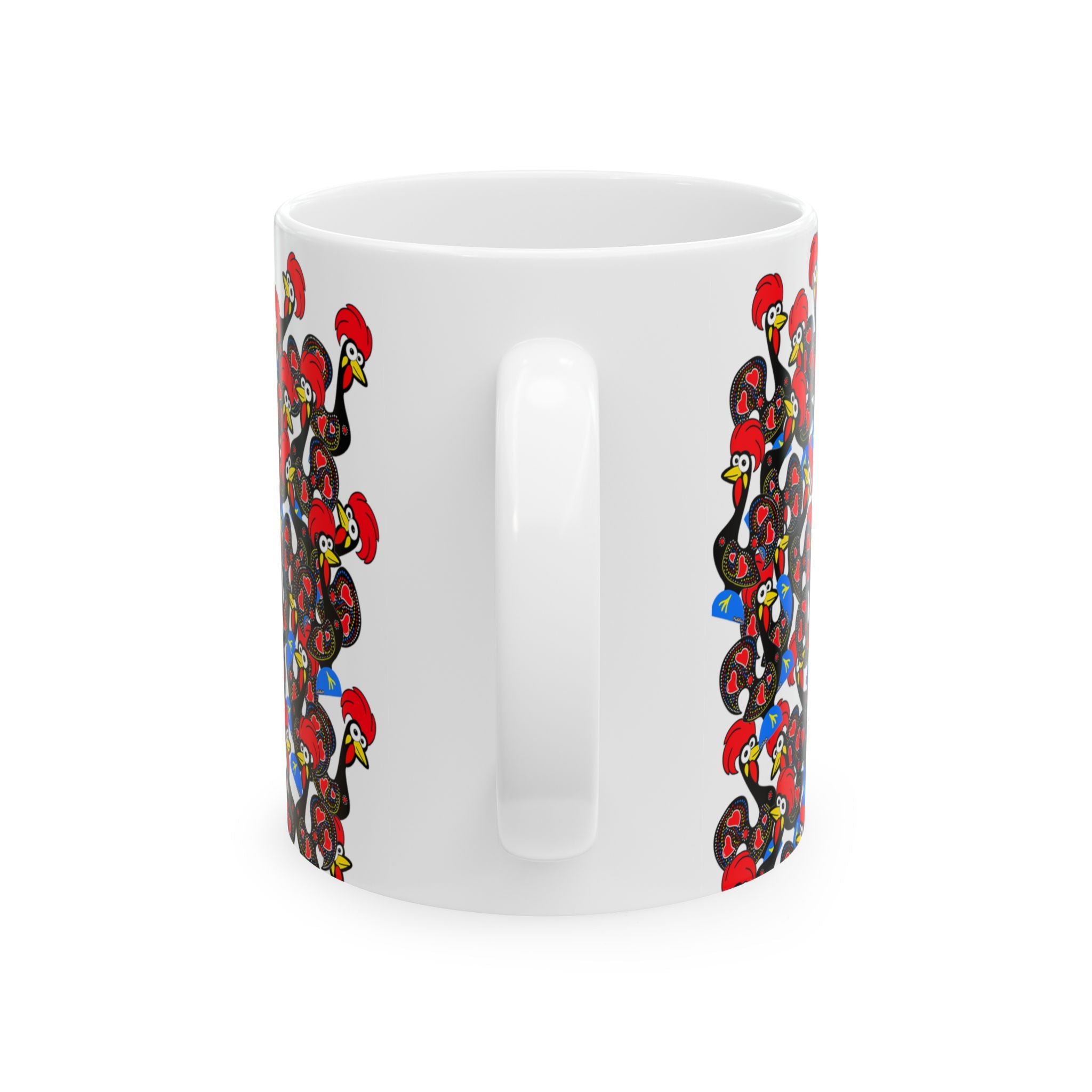 Colorful Barcelos Rooster Ceramic Mug - Fun 11oz