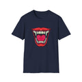 Bold Graphic Tee with Mouth Design, Unique Gift for Creative Souls, Statement Shirt for Parties, Unisex Softstyle T-Shirt, Casual Wear,