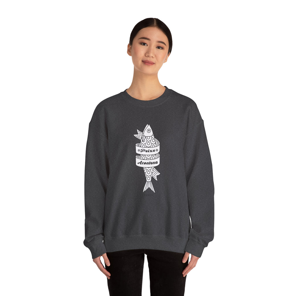 Portuguese Fish Happens Crewneck Sweatshirt