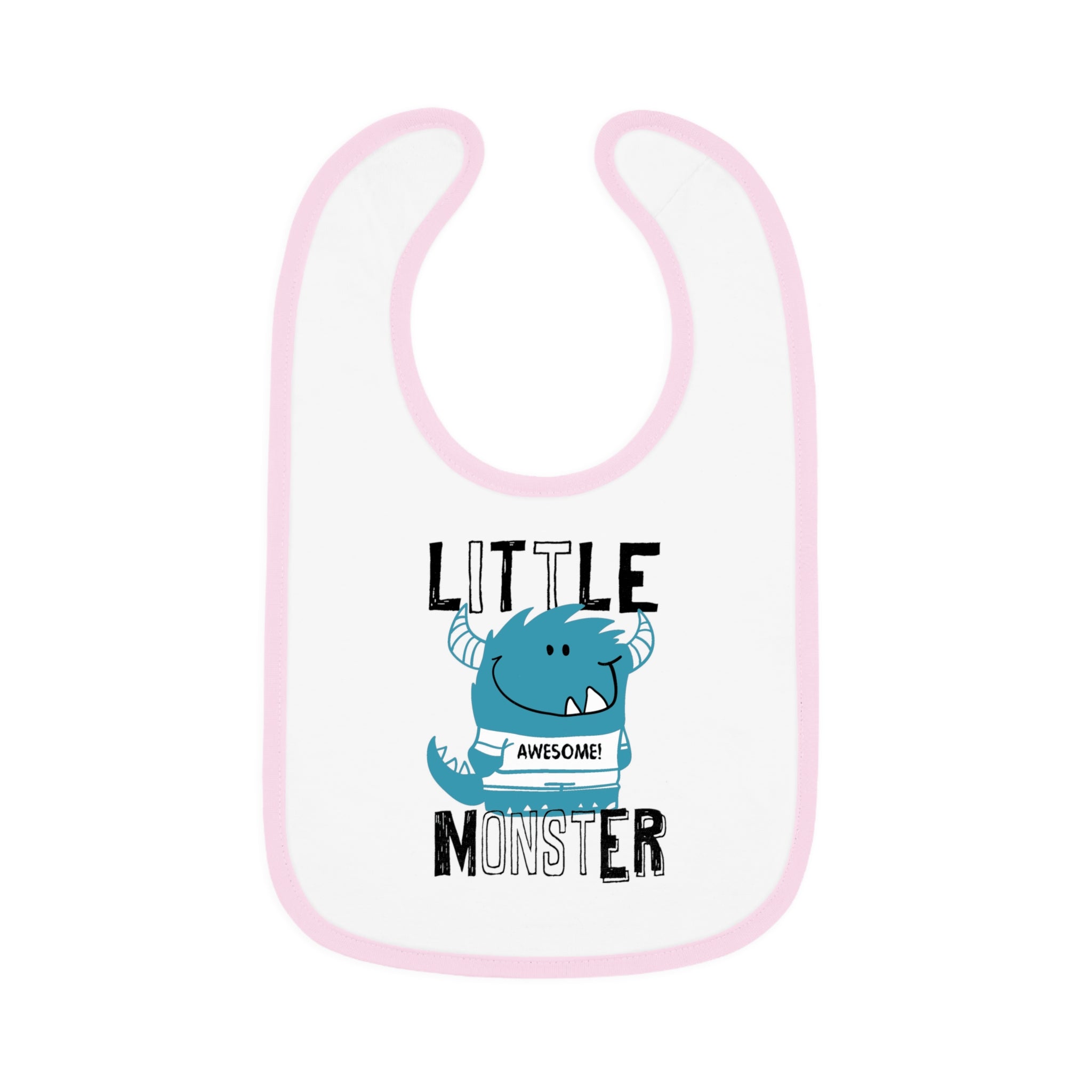 Cute "Little Monster" Baby Bib | Funny Baby Gift, Mealtime Must-Have, New Parent Essential, Baby Shower Present, Fun Kids Apparel