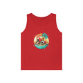 Beach Vibes Unisex Heavy Cotton Tank Top, Perfect for Summer, Casual Wear, Beach Days, Vacation, Festival Outfit