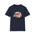 Funny Brain Cartoon Unisex Softstyle T-Shirt, Perfect for Humor Lovers, Gift for Friends, Casual Wear, Everyday Tee, Quirky Graphic Tee