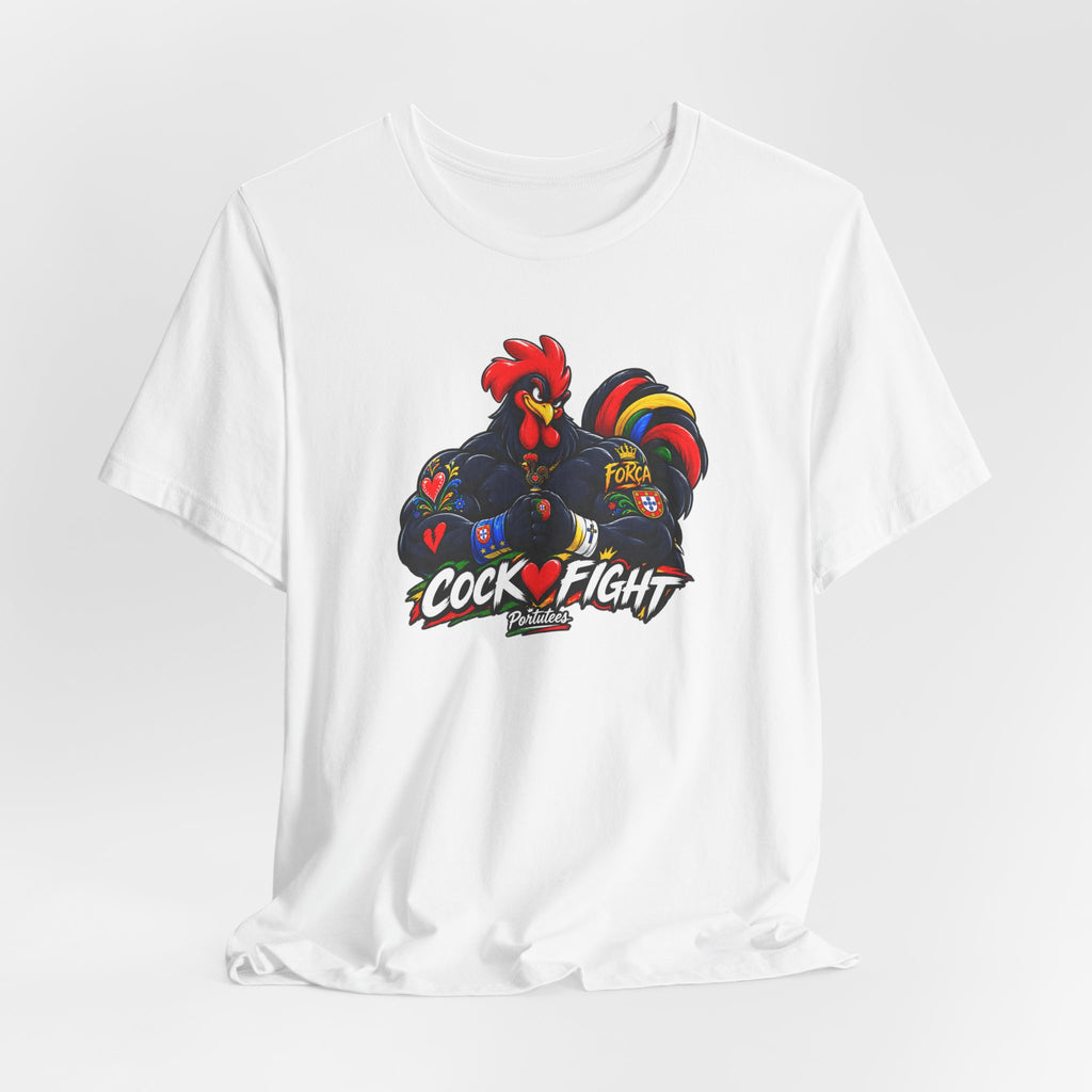 Cockfight Rooster Graphic Tee - Bold Vintage Gamefowl Design