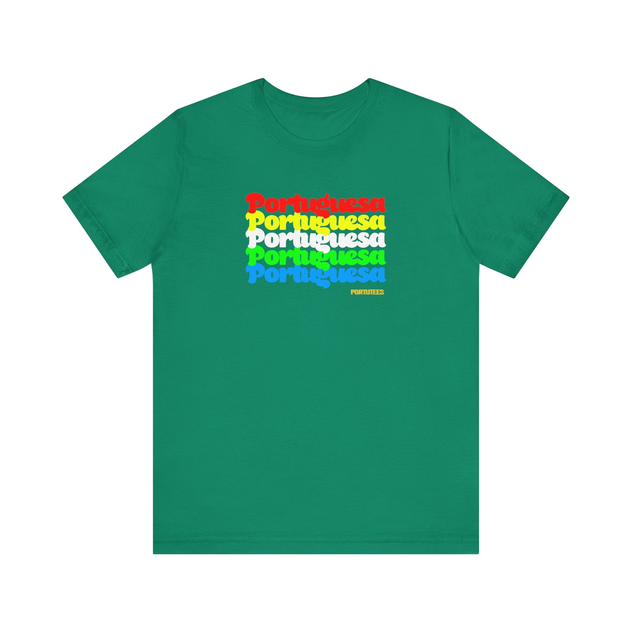 Portuguese Retro Rainbow Tee — "Portuguesa" Graphic T-Shirt