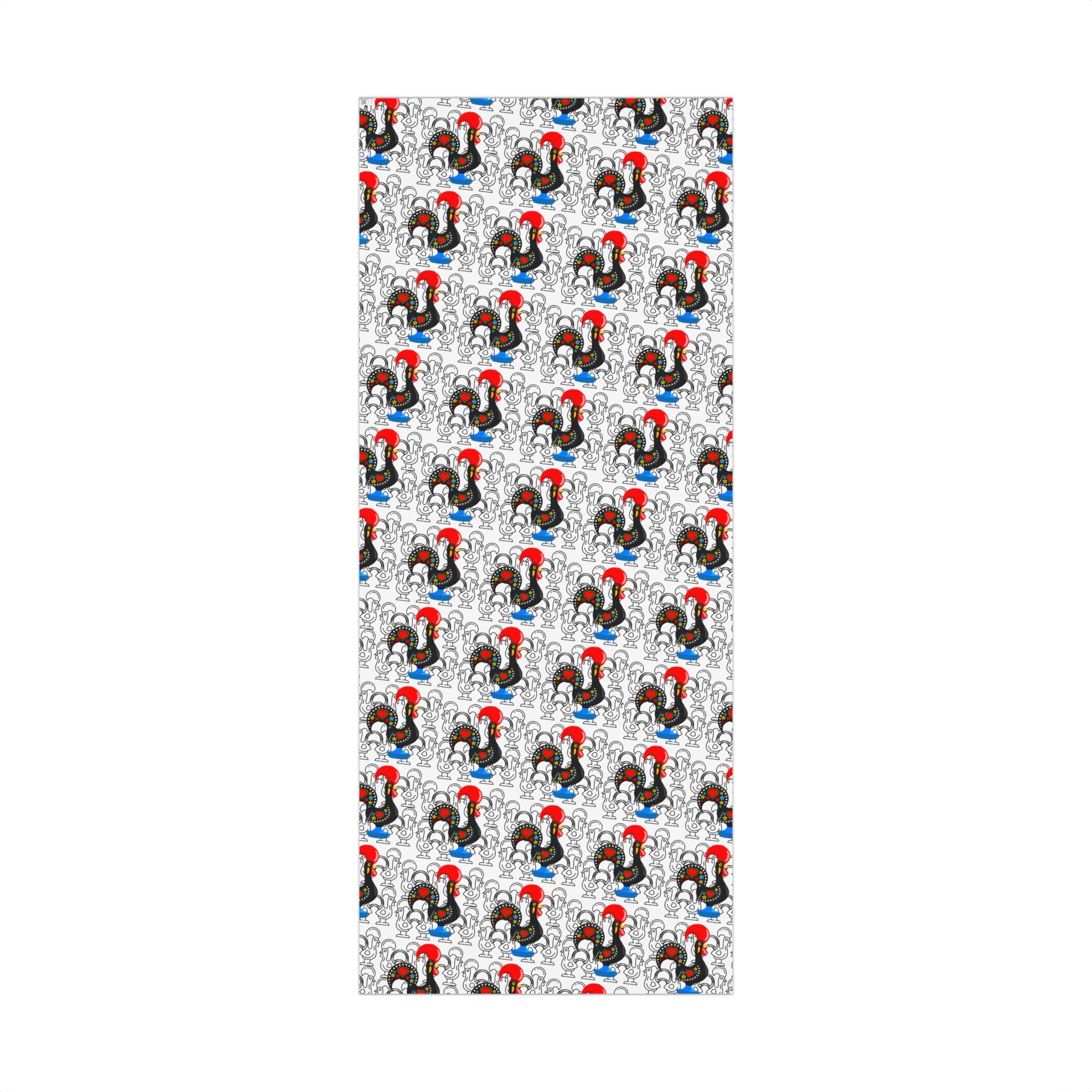 Festive Barcelos Rooster Gift Wrap Papers - Stylish and Playful Wrapping for All Occasions
