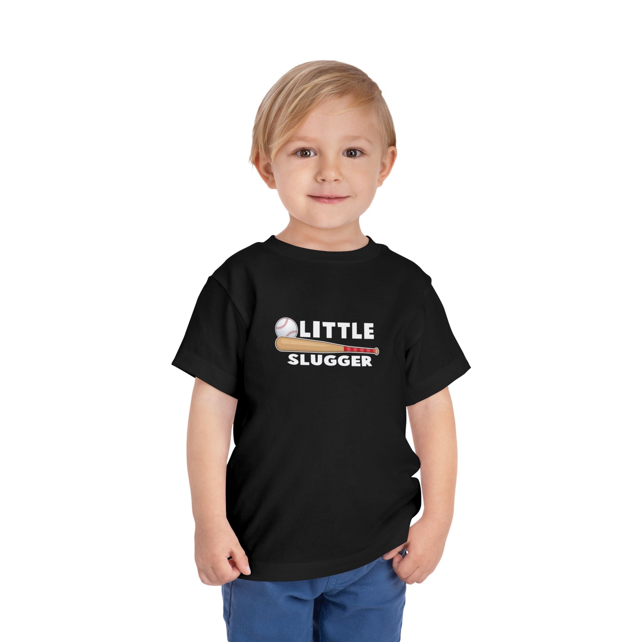 Little Slugger Toddler Tee, Cute Kids Baseball Shirt, Gifts for Sports Lovers, Toddler Playdate Outfit, Birthday Gift