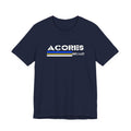 Azores Retro Stripe Tee — "AÇORES EST. 1427"
