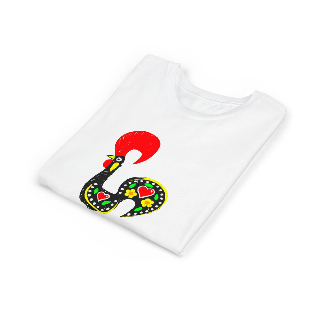 Colorful Rooster Youth Tee - Fun & Playful Shirt for Kids