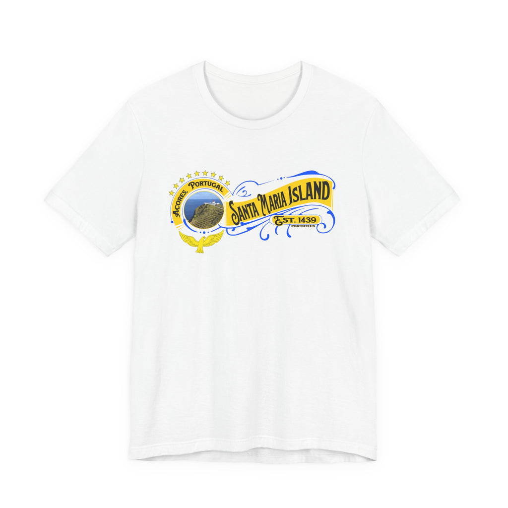 Santa Maria Island Graphic Tee - Casual Unisex Short Sleeve Shirt