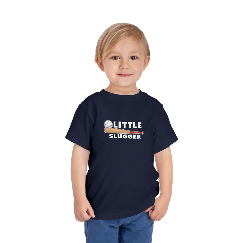 Little Slugger Toddler Tee, Cute Kids Baseball Shirt, Gifts for Sports Lovers, Toddler Playdate Outfit, Birthday Gift