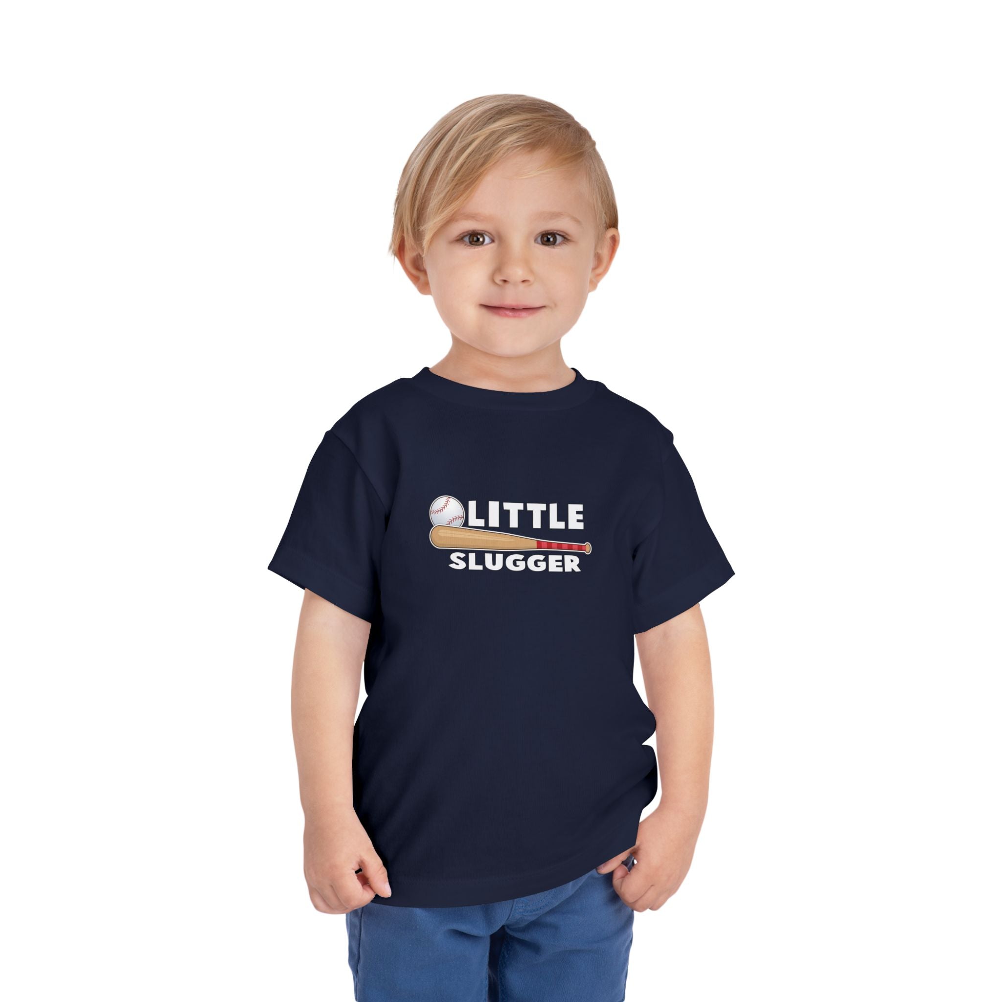 Little Slugger Toddler Tee, Cute Kids Baseball Shirt, Gifts for Sports Lovers, Toddler Playdate Outfit, Birthday Gift