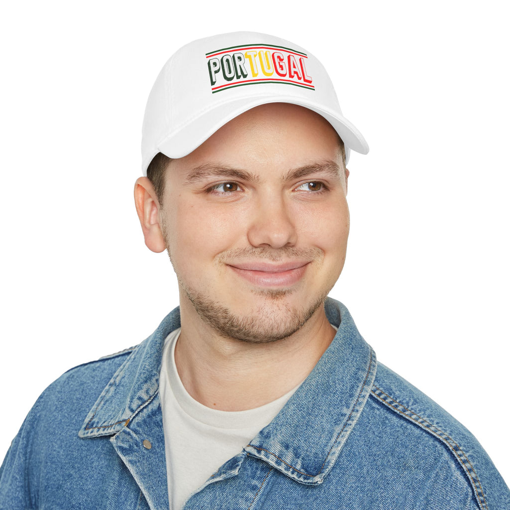 Portugal Flag Colors Embroidered Baseball Cap — Low Profile Portugal Hat