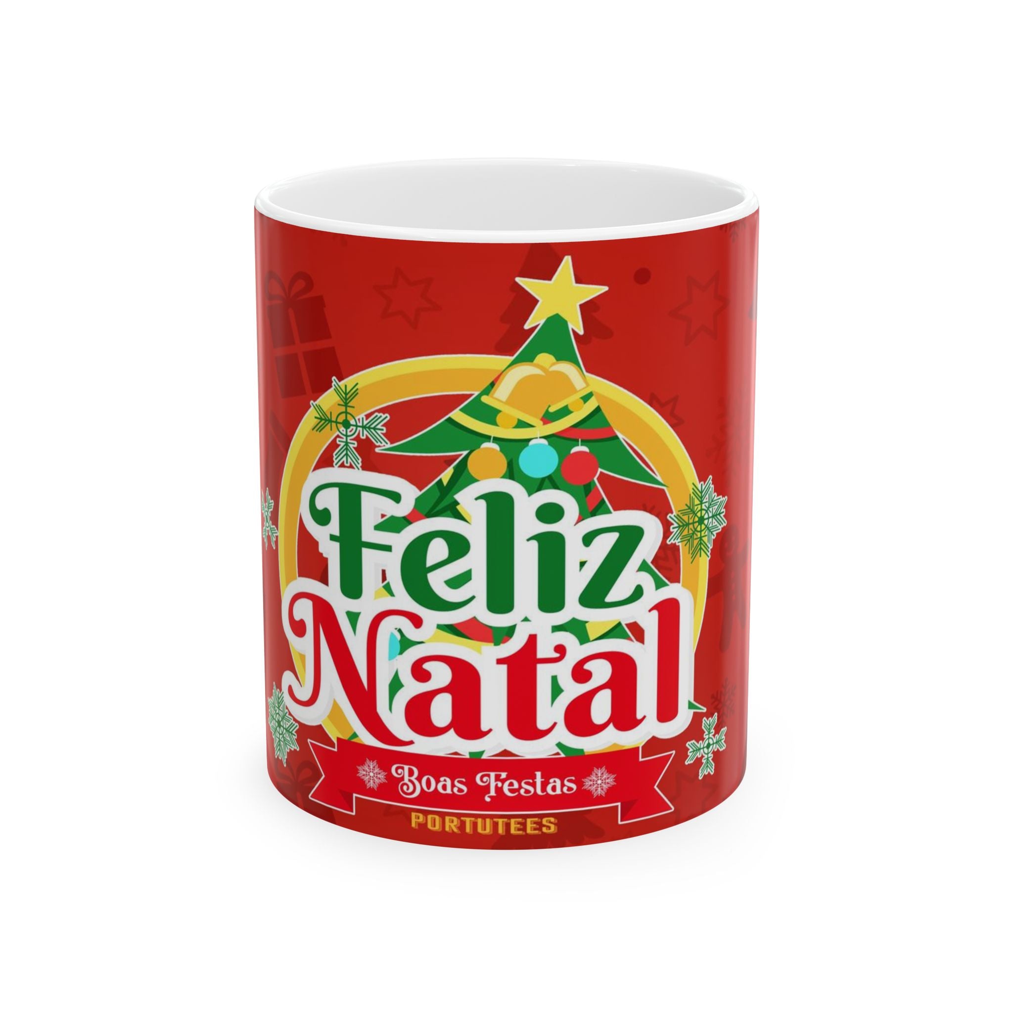Festive Christmas Mug - Feliz Natal Design