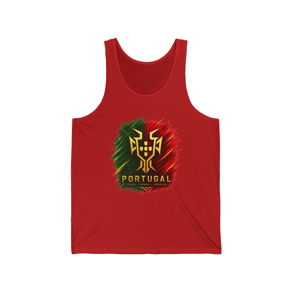 Portugal Flag Crest Tank Top — Portuguese Pride Soccer Fan Jersey