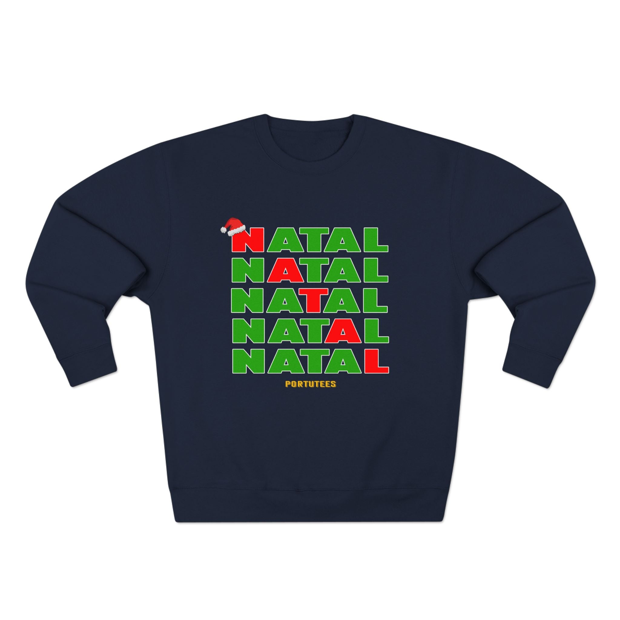 Festive Unisex Crewneck Sweatshirt - 'NATAL' Christmas Design