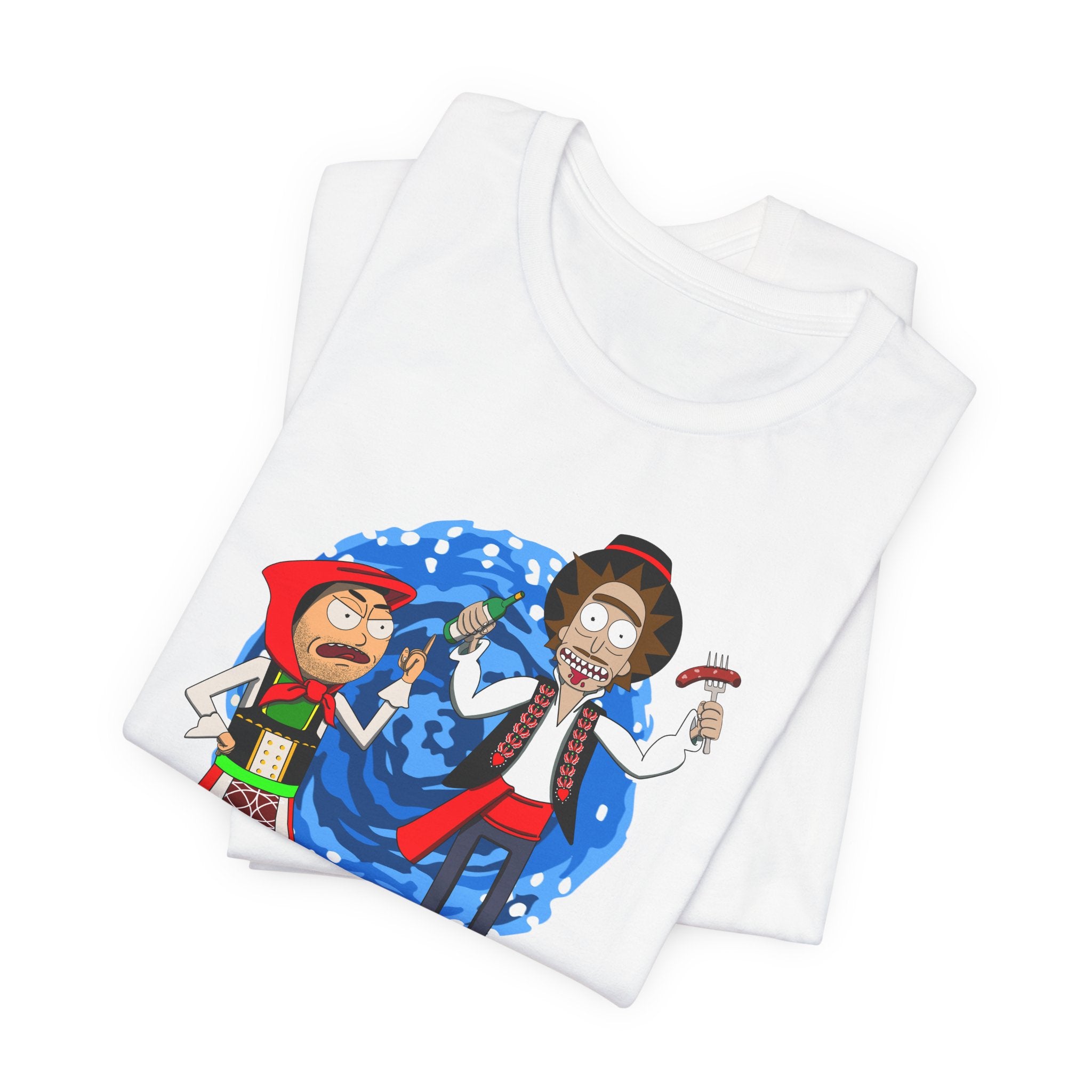 Ricardo and Miguel Holiday Tee — Cartoon Dimensional Portal Design